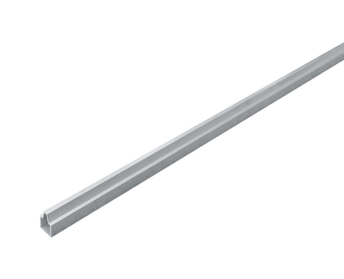 WPC-Zaunelement Anthrazit mit Abschlussleisten Silber