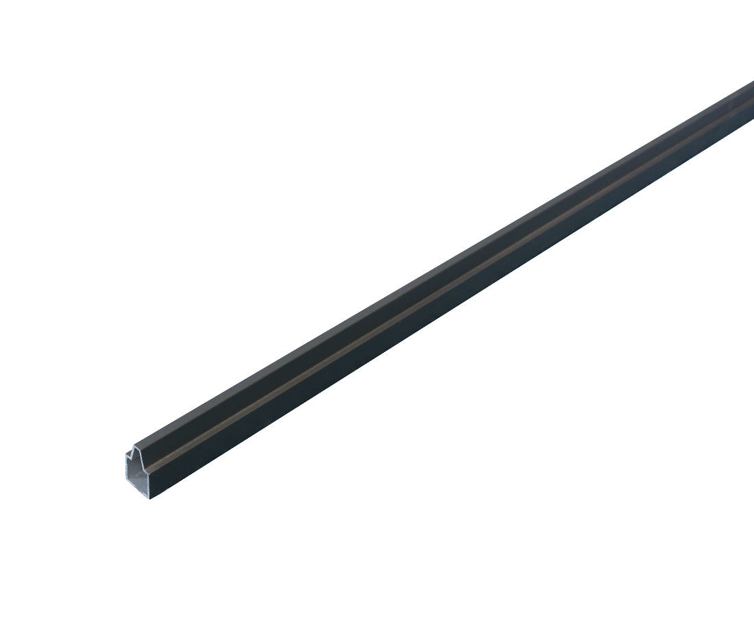 WPC-Zaunelement Hellgrau mit Abschlussleisten Dunkel